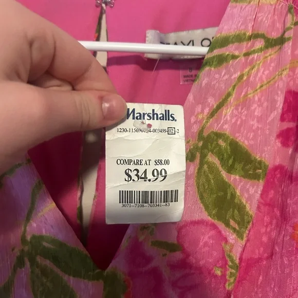 Floral Pink formal Dress - Picture 4 of 9